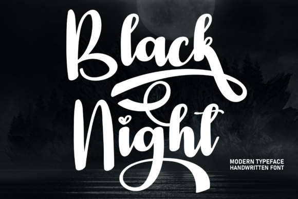 Black Night: A Handwritten Typeface for Warm Editorial Design