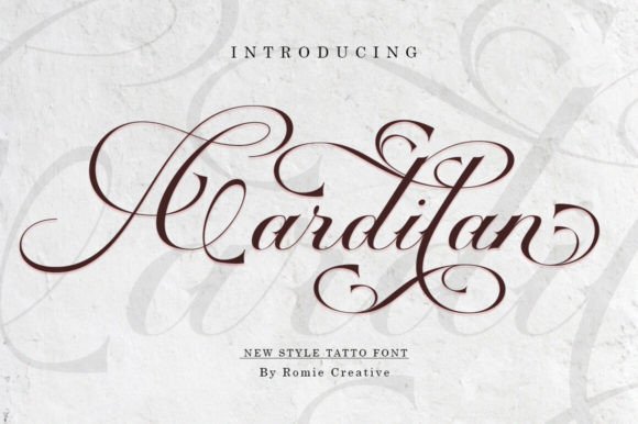 Cardilan: A Modern Script Typeface for Editorial Design