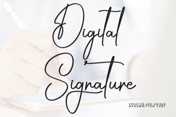 Digital Signature: A Handwritten Typeface for Modern Editorial Design