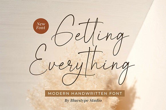 Getting Everything: A Natural Handwriting Typeface for Creative Branding