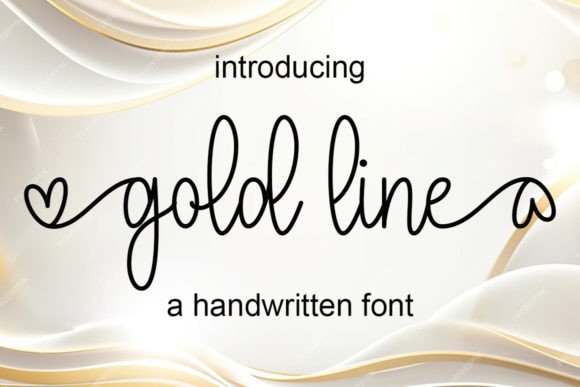 Gold Line: The Handwritten Typeface That Elevates Editorial Design