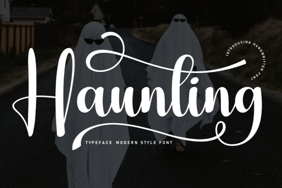 Haunting Typeface Review: A Relaxed Handwritten Font for Brand Identity