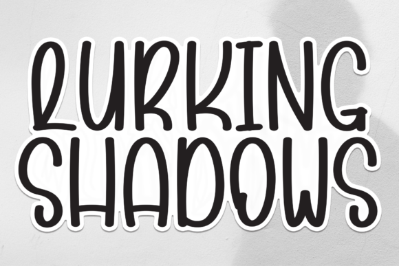 Lurking Shadows: A Handwritten Font for Authentic Small Business Branding