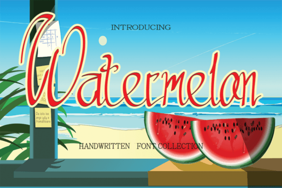 Watermeon: The Premium Script Amp Typeface for Summer Campaigns